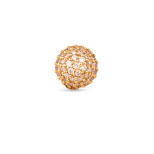 Load image into Gallery viewer, 18K Yellow Gold and Diamonds Dome Earrings with Detachable Pearl
