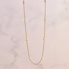 Load image into Gallery viewer, 18K Gold and Pearl Chain Necklace
