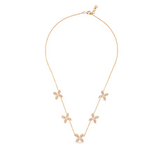 Load image into Gallery viewer, 18K Rose Gold and Diamond Marquise Petal Chain Necklace
